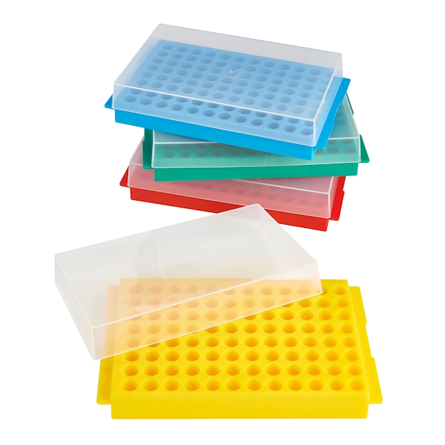 96 Well Reversible Rack blue